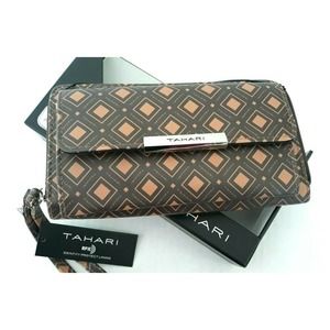 Wallet Wristlet Clutch Snap\Zip w/ID Protect